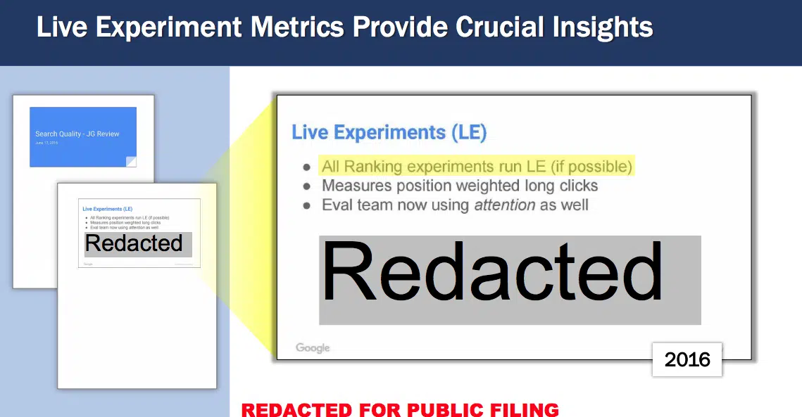 Live Experiment Metrics Provide Crucial Insights